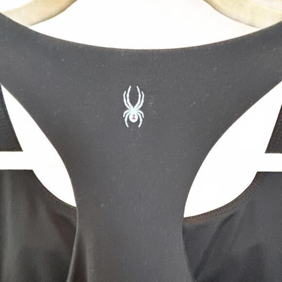 Spyder Active‎ Black Racerback Tank Top w/Bra Performance Athletic Wear, S - Picture 4 of 5